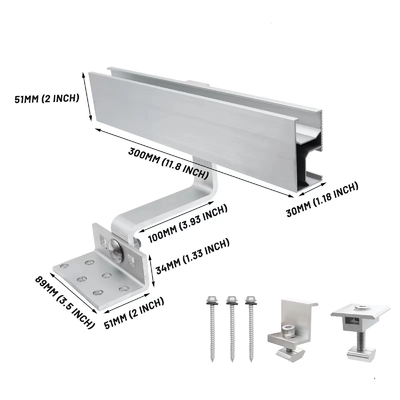 Charge de neige 1,4 kn/m2 Panneaux solaires en acier au carbone