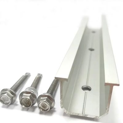 60 m/s Charge éolienne Panneau solaire rail splice pour une installation facile sur le système de montage de toit