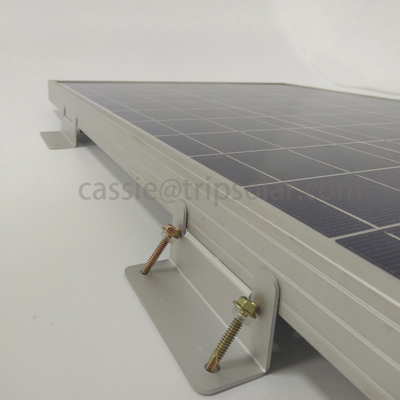 Équipement de montage de panneaux solaires galvanisés à chaud en argent naturel ou noir