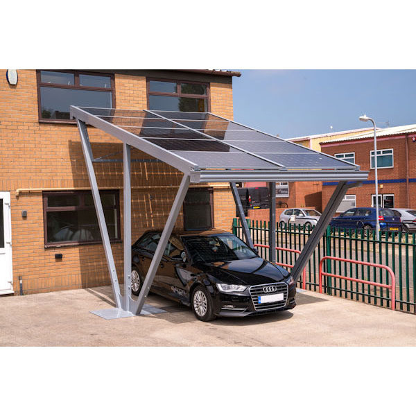 Système de montage solaire de carport avec finition anodisée