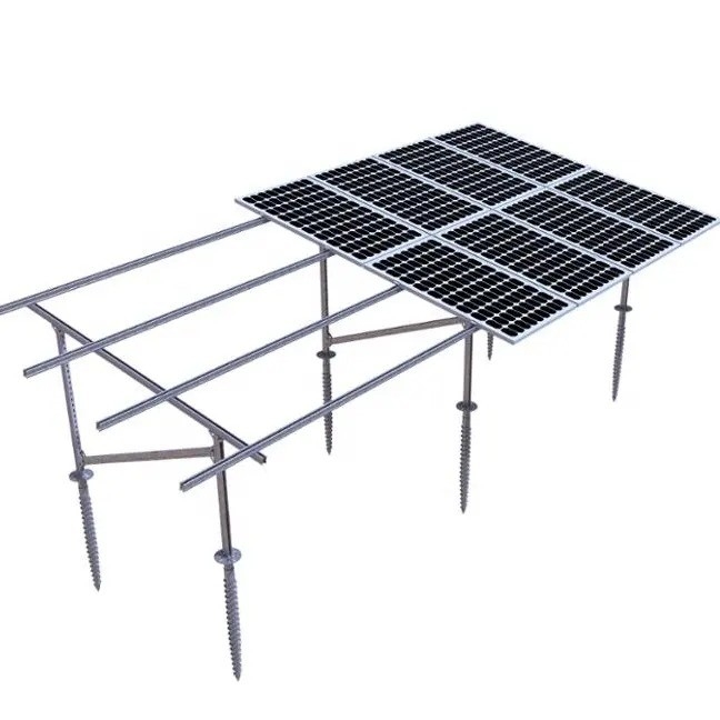 Montage de panneau photovoltaïque support de panneau solaire en acier C pour installation solaire au sol