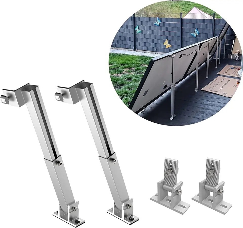 Support de toiture solaire métallique réglable pour système de VR Produit solaire au sol d'énergie en aluminium