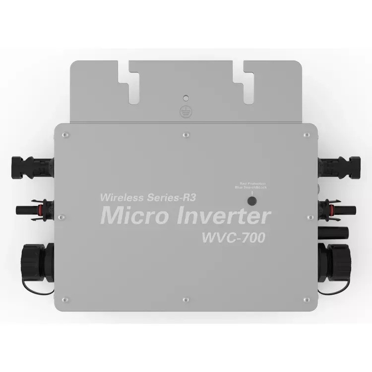 Système solaire à micro-onduleur avec courant de sortie 26,6A/8,7A et communication WIFI/RS485