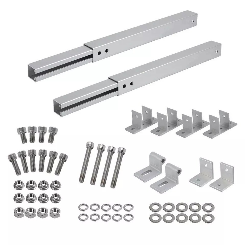 AL6005-T5 Support de montage de panneau solaire avec angle réglable et charge de neige de 1,5KN/m2