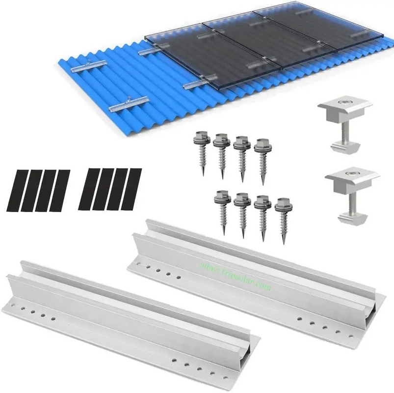 Des supports de montage de panneaux solaires pour toits en métal avec certificat ISO9001/CE/AS/NZS 1170/TUV