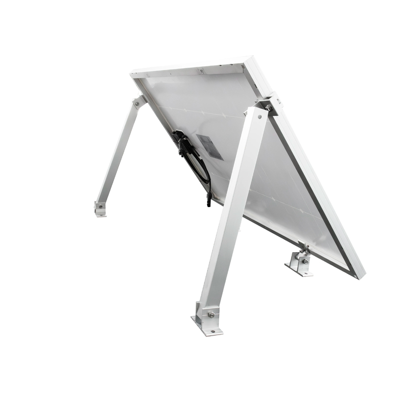 Support d'aluminium à jambe avant et à jambe arrière réglable pour l'installation de panneaux solaires photovoltaïques